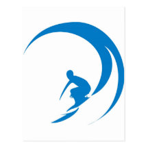 Surfer Postkarte