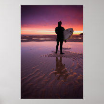 Surfer-Sonnenaufgang Posterdrucke