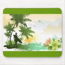Surfer-Thema Mousepad