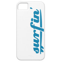 Surfin Surfbrettblau iPhone 5 Schutzhüllen