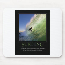 Surfing_Demotivational Plakat Mauspads