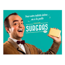 Surgras-Seife Postkarte