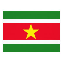 Surinam-Flagge Einladungskarte