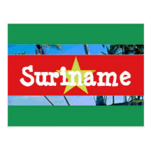 Surinam-Flagge Postkarten