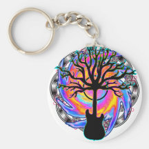Surreale Gitarrenkunst "psychedelischen Sonic-Wirb Schlüsselbänder