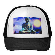 Surrealer Buddha Baseball Mützen
