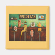 Sushi-Bar Kühlschrankmagnet
