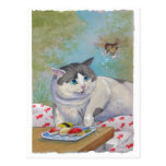 Sushi-Katzen-Picknick-Überraschung Postkarte