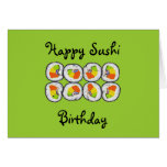 Sushi-Sushi-Geburtstags-Karte