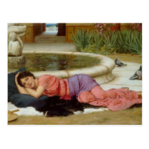 Süß nichts (Dolce far niente) John Godward Postkarten
