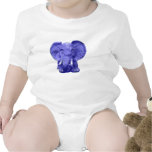 SÜSSE BABY-ABNUTZUNG blauer Elefant-Strampler