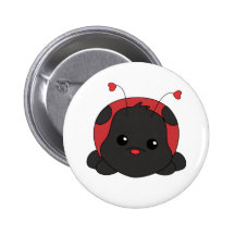 Süsse-Dame Bug Anstecknadelbuttons