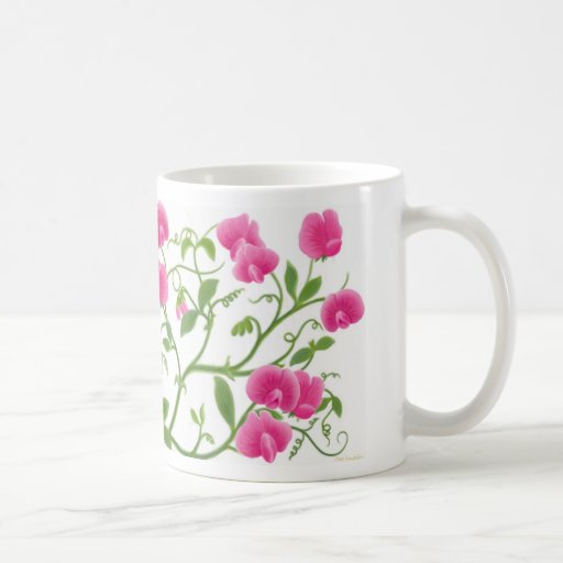 Süße Erbsen-Garten-Blumen-Becher Kaffeetassen
