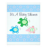 Süße Schildkröte-Babyparty Personalisierte Ankündigungskarte