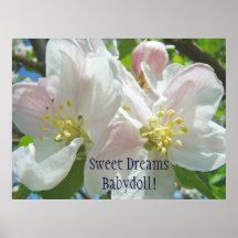 Süße TräumeBabydoll! Raumkunst des Babys mit Blume Plakate