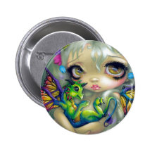 "Süßer Dragonling IV" Knopf Anstecknadelbuttons