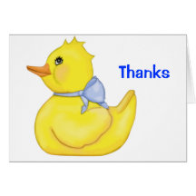 Süßer Ducky Blau-Dank Grußkarten
