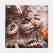 Süßer - kleiner Kuchen - Kuchenberg Kühlschrankmagnet