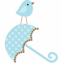 Süßer Vogel-Babyparty-Kuchen-Deckel Photoskulpturen