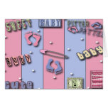 Süßes Baby, Babyparty-Einladungen Grußkarten