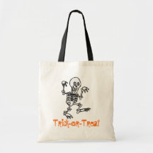 Süßes sonst gibt's Saures Tasche (Skelett)