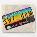 Süßes Zuhause Alabama Mousepad (Karten-Reihen)