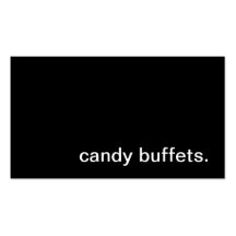 Süßigkeits-Buffet-Visitenkarte