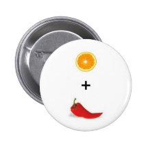 Süßorange/Paprika-Pfeffer Anstecknadelbutton