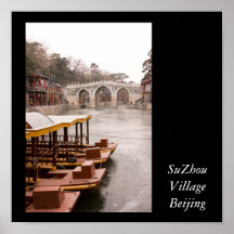 Suzhou-Dorf Peking Posterdruck