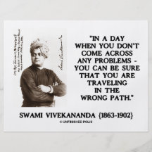 Swami Vivekananda, der in falschen Weg reist Flyer