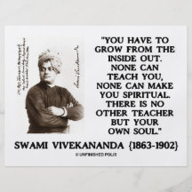 Swami Vivekananda wachsen vom Innere - besitzen Si Bedruckte Flyer