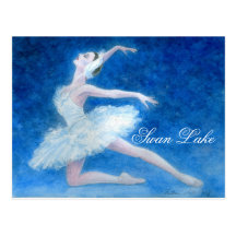 Swan See-Ballett-Postkarte