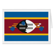 Swasiland-Flaggen-Gruß-Karte