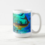 Swimming Walleye, Pickerel Fish Art Coffee Mug