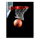 Swish, Basketball durch das Netz Postkarten