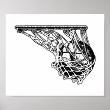 Swish-Basketball-Plakat
