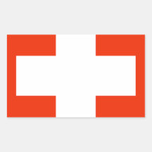 Switzerland Flag Rectangular Sticker