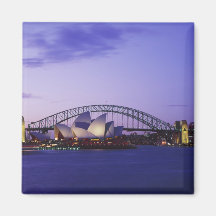 Sydney-Opernhaus und Hafen, neuer Süden 2 Kühlschrankmagnete