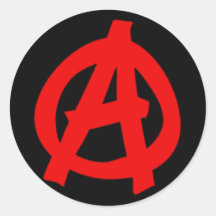 Symbol Anarchie anarchy Aufkleber