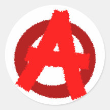 Symbol Anarchie anarchy Aufkleber
