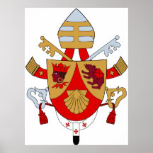 Symbol BXVI Papst-Coat Emblem Heraldry Official Posterdrucke