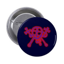Symbol Dämon demon Baal Ba'al Anstecknadelbutton