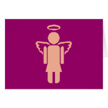 Symbol Engel weiblich angel female Karten