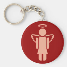 Symbol Engel weiblich angel female Schlüsselanhänger