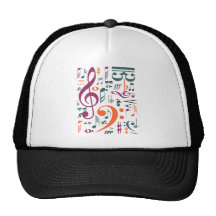 Symbole von Musik Baseball Cap