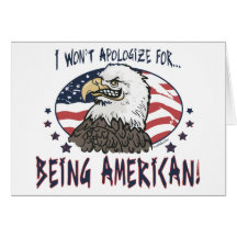 Symbolischer Amerikaner Eagle Grußkarte