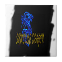 Symbolischer Drache Keramikkachel
