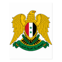 Syrien-Wappen Postkarte