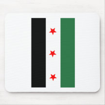 Syrische revolutionäre Flagge Mousepads