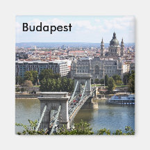 Szechenyi Kettenbrücke, Budapest, Ungarn, Buda… Kühlschrankmagnete